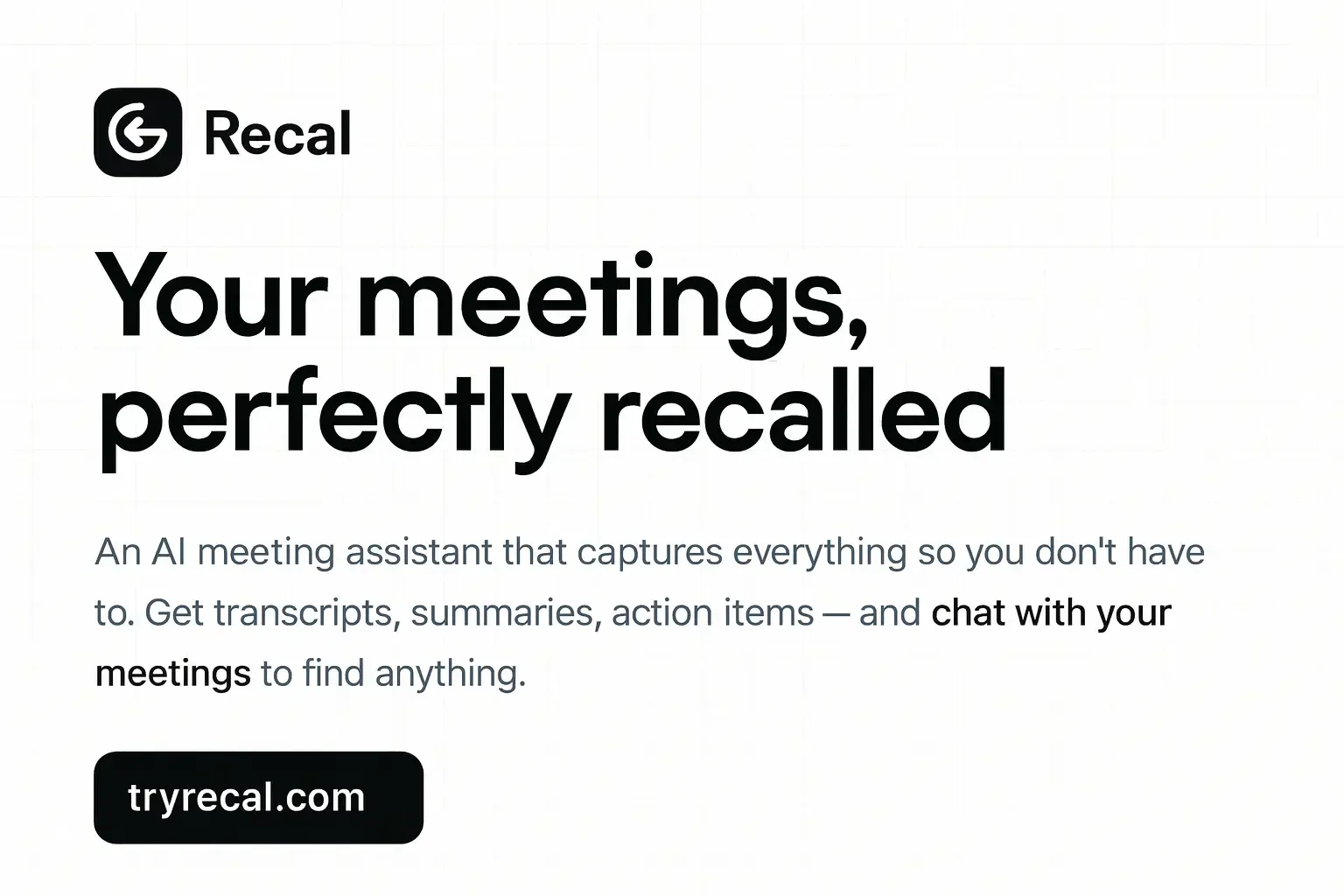 Introducing Recal